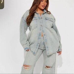 Denim Shacket size Large